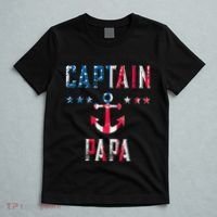 Patriotic C.A.P.T.A.I.N Papa American Superhero Us Flag T-Shirt thumb 5