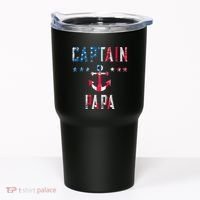 Patriotic C.A.P.T.A.I.N Papa American Superhero Us Flag Tumbler thumb 0