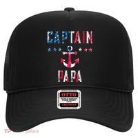 Patriotic C.A.P.T.A.I.N Papa American Superhero Us Flag Hat thumb 0