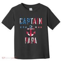 Patriotic C.A.P.T.A.I.N Papa American Superhero Us Flag Toddler T-Shirt thumb 0