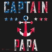 Patriotic C.A.P.T.A.I.N Papa American Superhero Us Flag Visor thumb 3