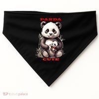 Panda Cute USA-Made Doggie Bandana thumb 0