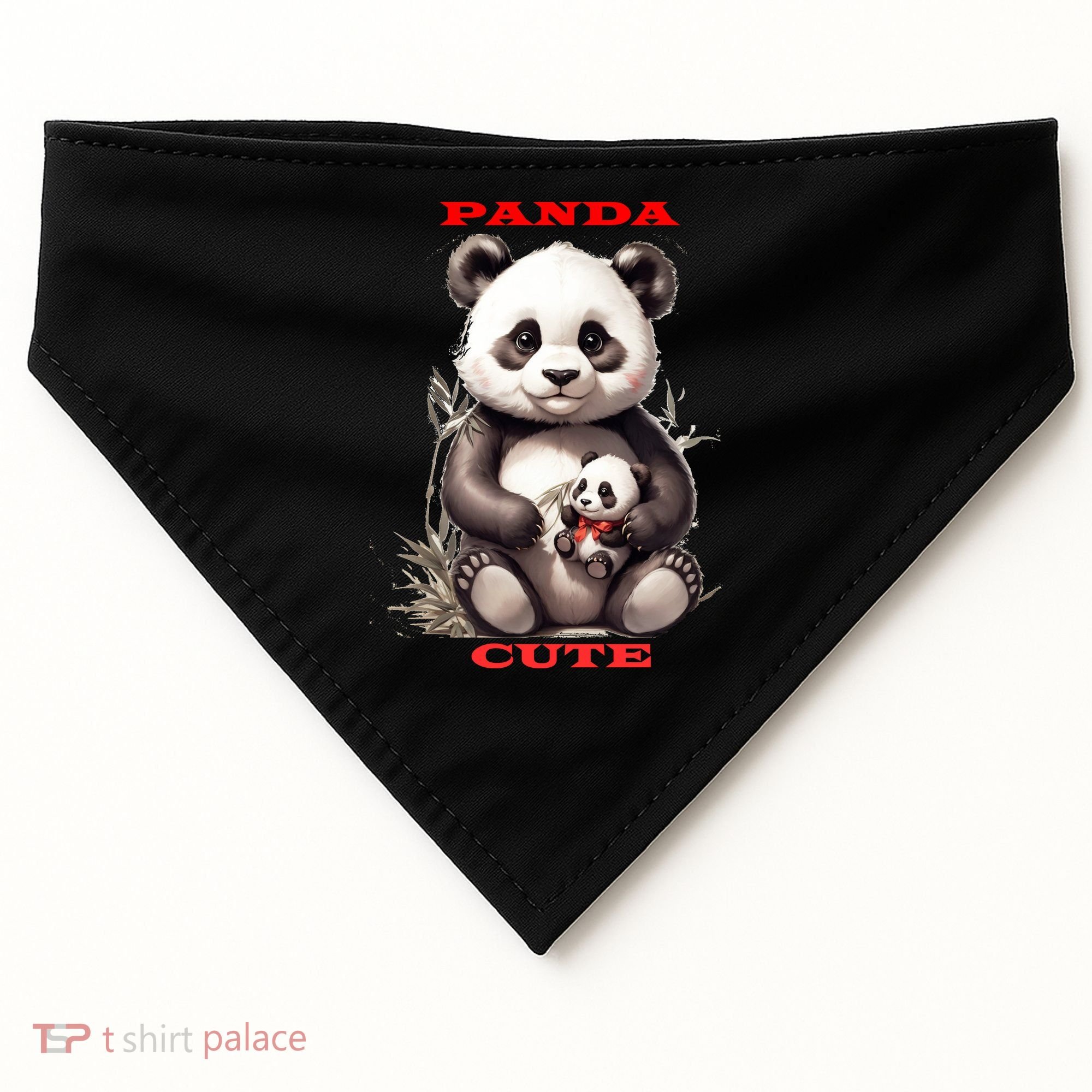 Panda Cute USA-Made Doggie Bandana
