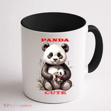 Panda Cute Coffee Mug back