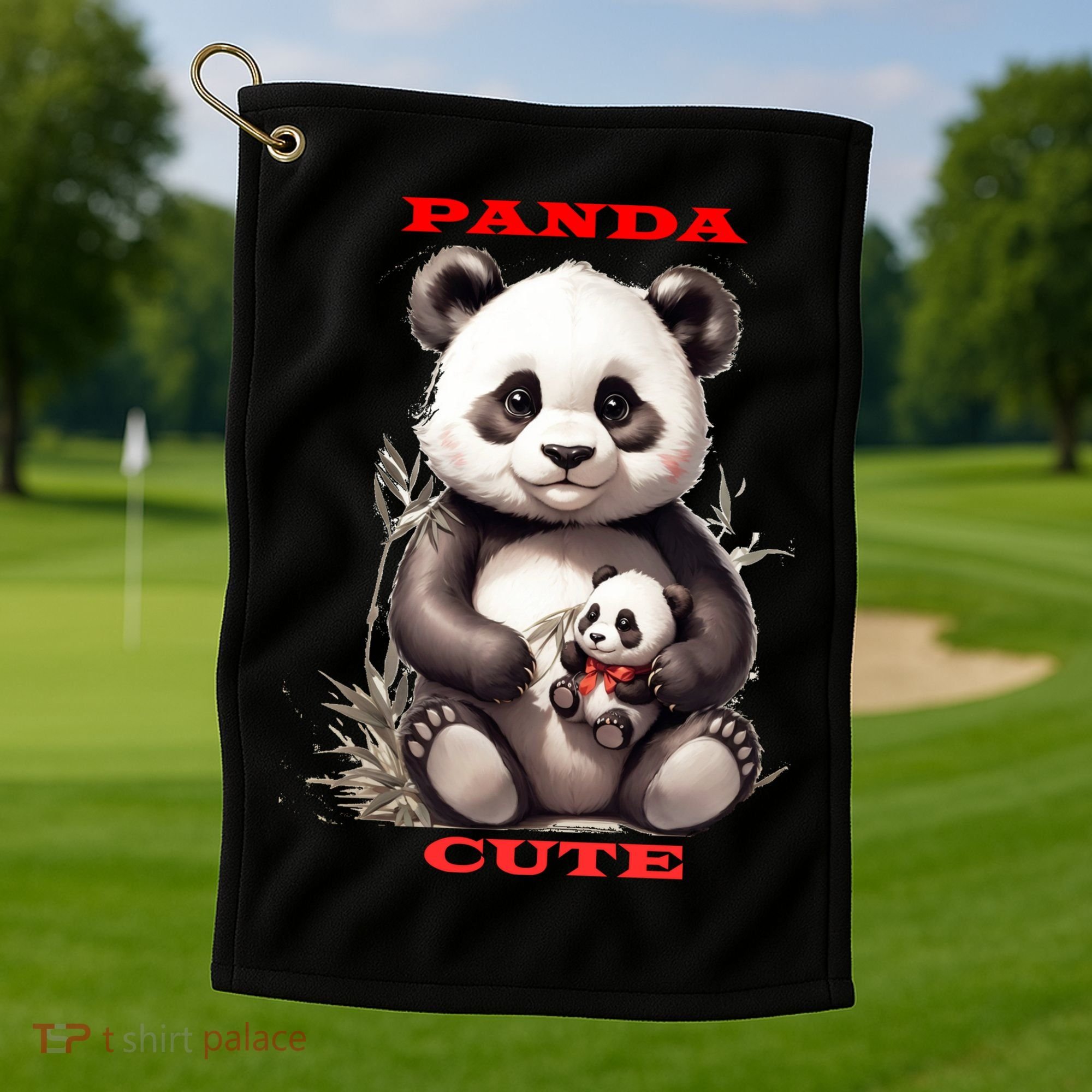 Panda Cute Golf Towel