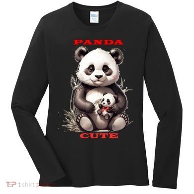 Panda Cute Women's Long Sleeve Shirt
