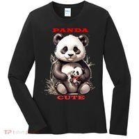 Panda Cute Women's Long Sleeve Shirt thumb 0