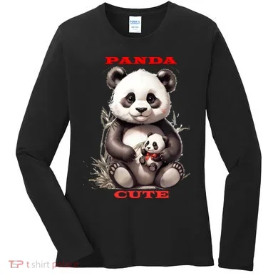 Panda Cute Women's Long Sleeve Shirt
