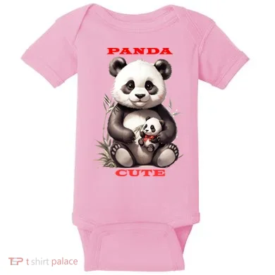 Panda Cute Baby Bodysuit
