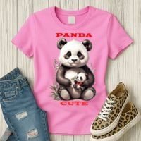 Panda Cute Women's T-Shirt thumb 3