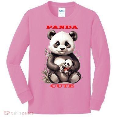 Panda Cute Kids Long Sleeve Shirt