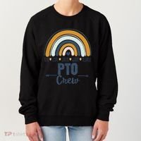 Pto Crew Parent School Volunteer Board Mom Parent Teacher Gift Women's Sweatshirt thumb 0