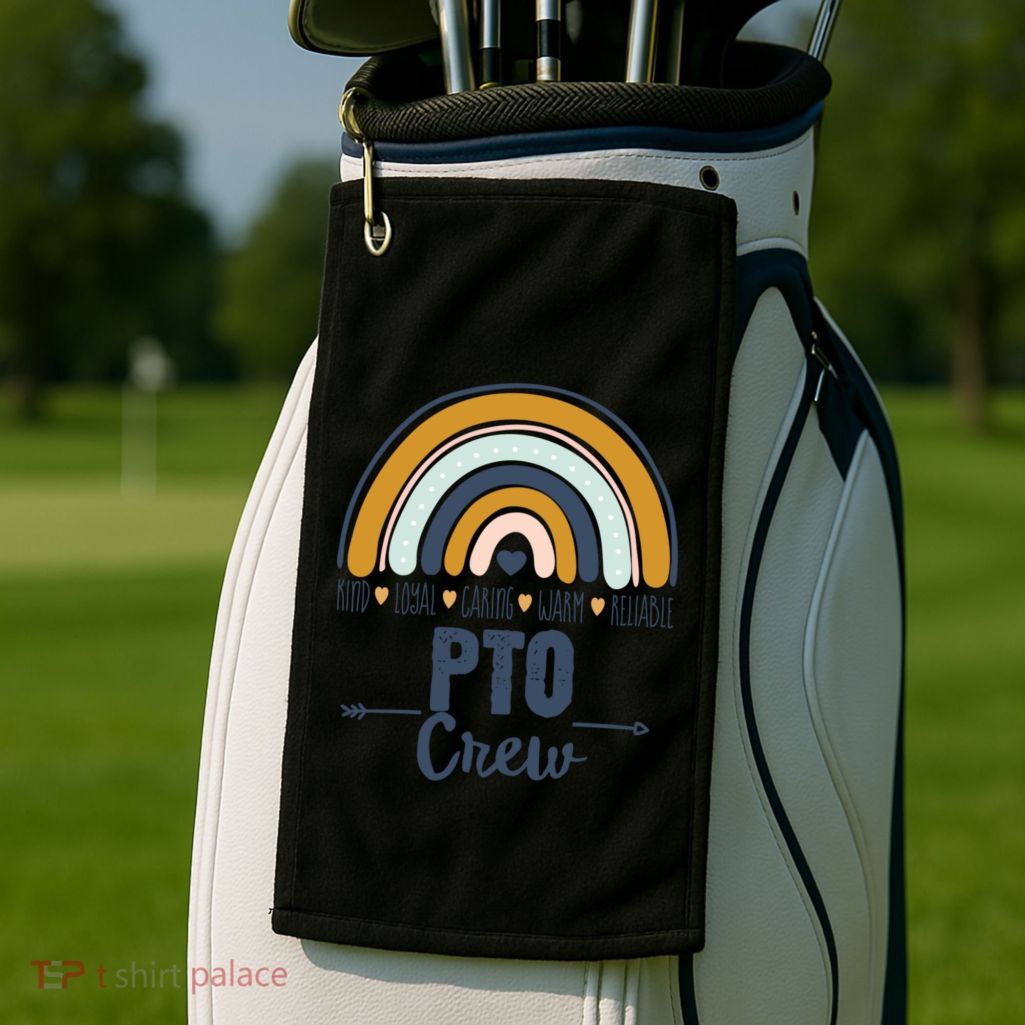 Pto Crew Parent School Volunteer Board Mom Parent Teacher Gift Golf Towel