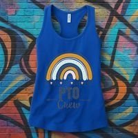 Pto Crew Parent School Volunteer Board Mom Parent Teacher Gift Women's Tank Top thumb 3