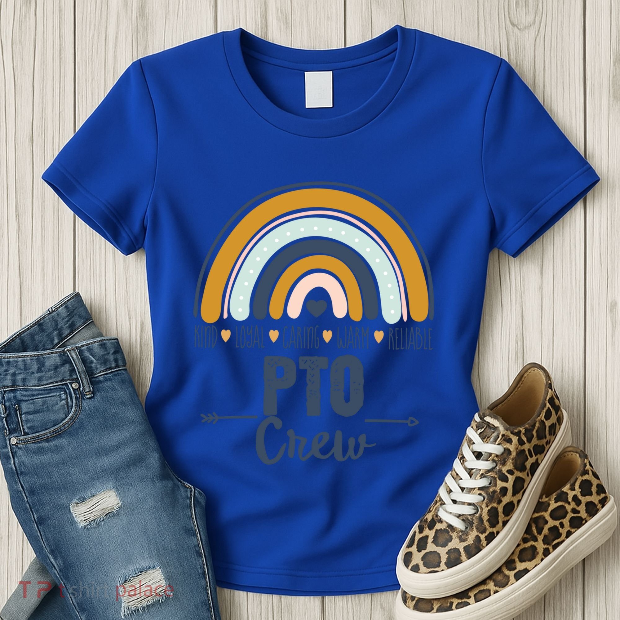 Pto Crew Parent School Volunteer Board Mom Parent Teacher Gift Women's T-Shirt