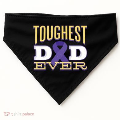 Pancreatic Cancer Awareness USA-Made Doggie Bandana