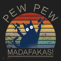 Paintball Cat Pew Pew Madafakas Crazy Cat Funny Paintball Women's Sweatshirt thumb 2