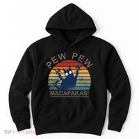 Paintball Cat Pew Pew Madafakas Crazy Cat Funny Paintball Hoodie thumb 0