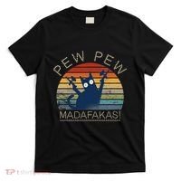 Paintball Cat Pew Pew Madafakas Crazy Cat Funny Paintball T-Shirt thumb 0