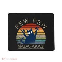 Paintball Cat Pew Pew Madafakas Crazy Cat Funny Paintball Mousepad thumb 0