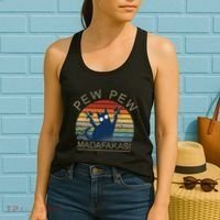 Paintball Cat Pew Pew Madafakas Crazy Cat Funny Paintball Women's Tank Top thumb 2