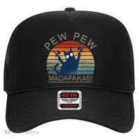 Paintball Cat Pew Pew Madafakas Crazy Cat Funny Paintball Hat thumb 0