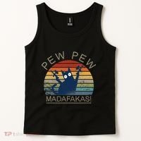 Paintball Cat Pew Pew Madafakas Crazy Cat Funny Paintball Tank Top thumb 2