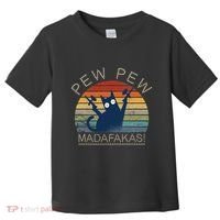 Paintball Cat Pew Pew Madafakas Crazy Cat Funny Paintball Toddler T-Shirt thumb 0