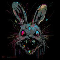 Psycho Crazy Paint Bunny Horror Easter And Halloween Hoodie thumb 7