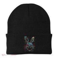 Psycho Crazy Paint Bunny Horror Easter And Halloween Beanie thumb 0