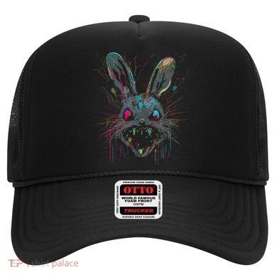 Psycho Crazy Paint Bunny Horror Easter And Halloween Hat