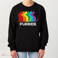 Purride Cat Pride Ally Lgbt Community Rainbow Pride Women's Sweatshirt thumb 0