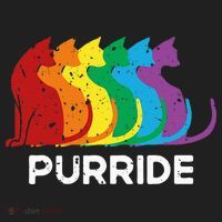 Purride Cat Pride Ally Lgbt Community Rainbow Pride Women's Sweatshirt thumb 2