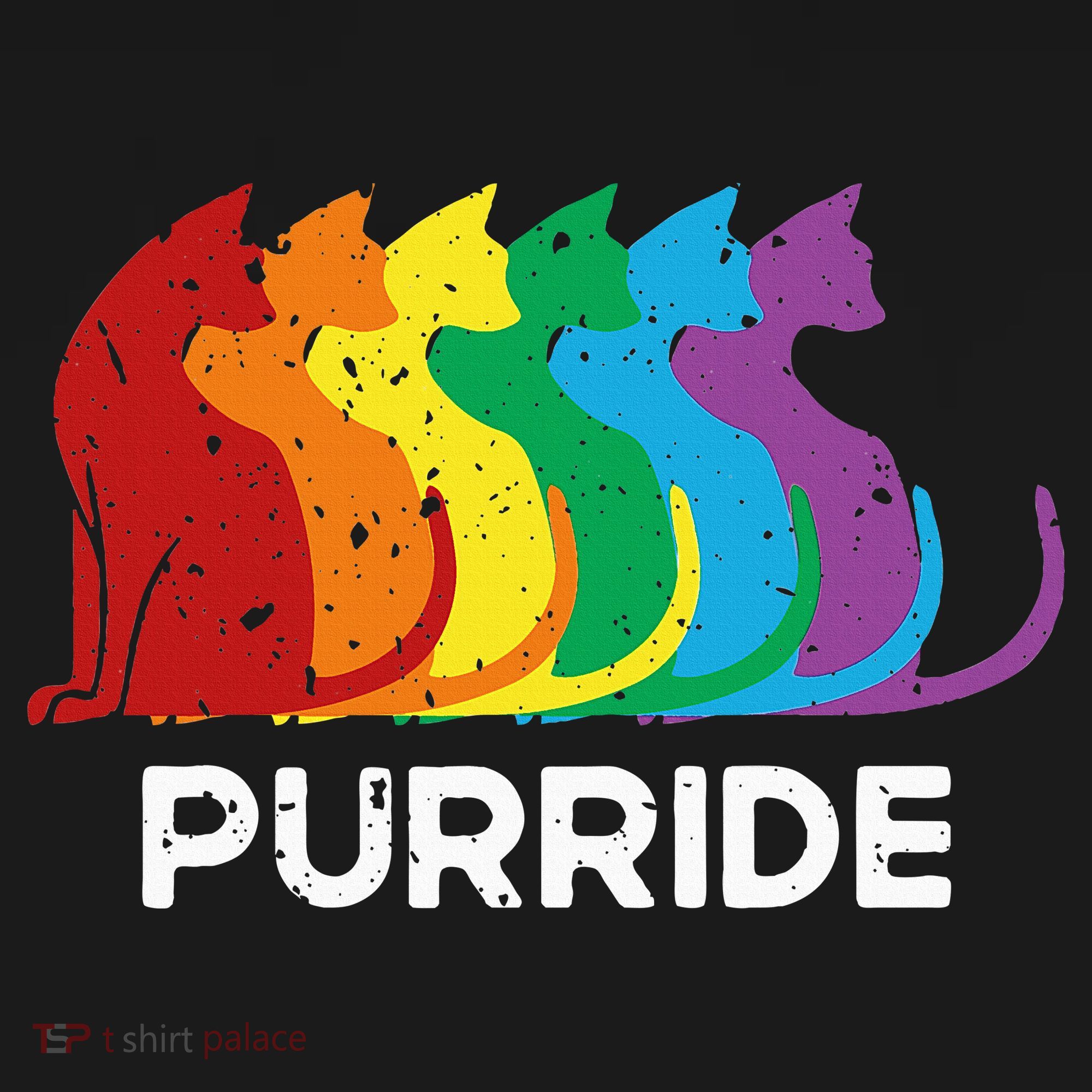 Purride Cat Pride Ally Lgbt Community Rainbow Pride Long Sleeve Shirt