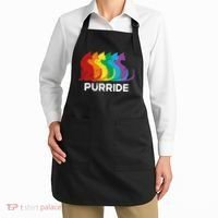 Purride Cat Pride Ally Lgbt Community Rainbow Pride Apron thumb 2