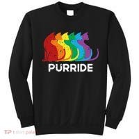 Purride Cat Pride Ally Lgbt Community Rainbow Pride Sweatshirt thumb 0