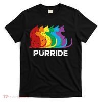 Purride Cat Pride Ally Lgbt Community Rainbow Pride T-Shirt thumb 0