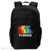 Purride Cat Pride Ally Lgbt Community Rainbow Pride Backpack thumb 0