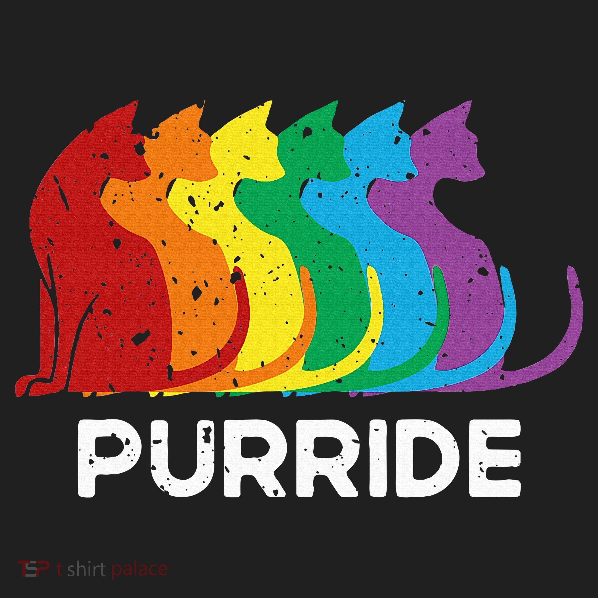 Purride Cat Pride Ally Lgbt Community Rainbow Pride Beanie