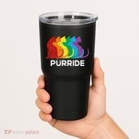 Purride Cat Pride Ally Lgbt Community Rainbow Pride Tumbler thumb 2