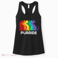 Purride Cat Pride Ally Lgbt Community Rainbow Pride Women's Tank Top thumb 0
