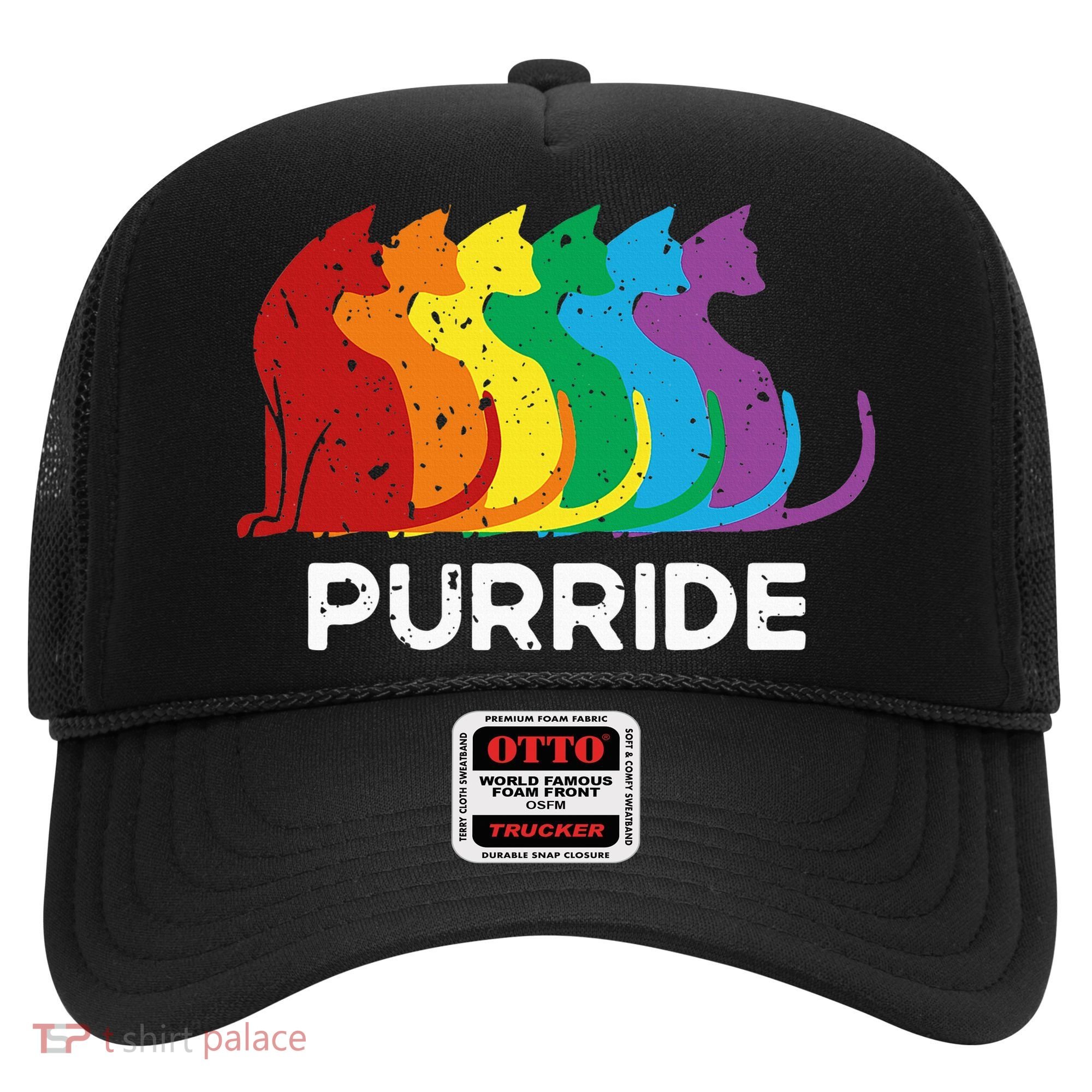 Purride Cat Pride Ally Lgbt Community Rainbow Pride Hat
