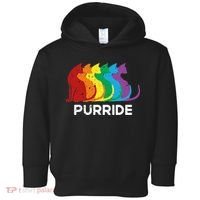 Purride Cat Pride Ally Lgbt Community Rainbow Pride Toddler Hoodie thumb 0
