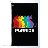 Purride Cat Pride Ally Lgbt Community Rainbow Pride Golf Towel thumb 0