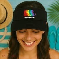 Purride Cat Pride Ally Lgbt Community Rainbow Pride Visor thumb 2