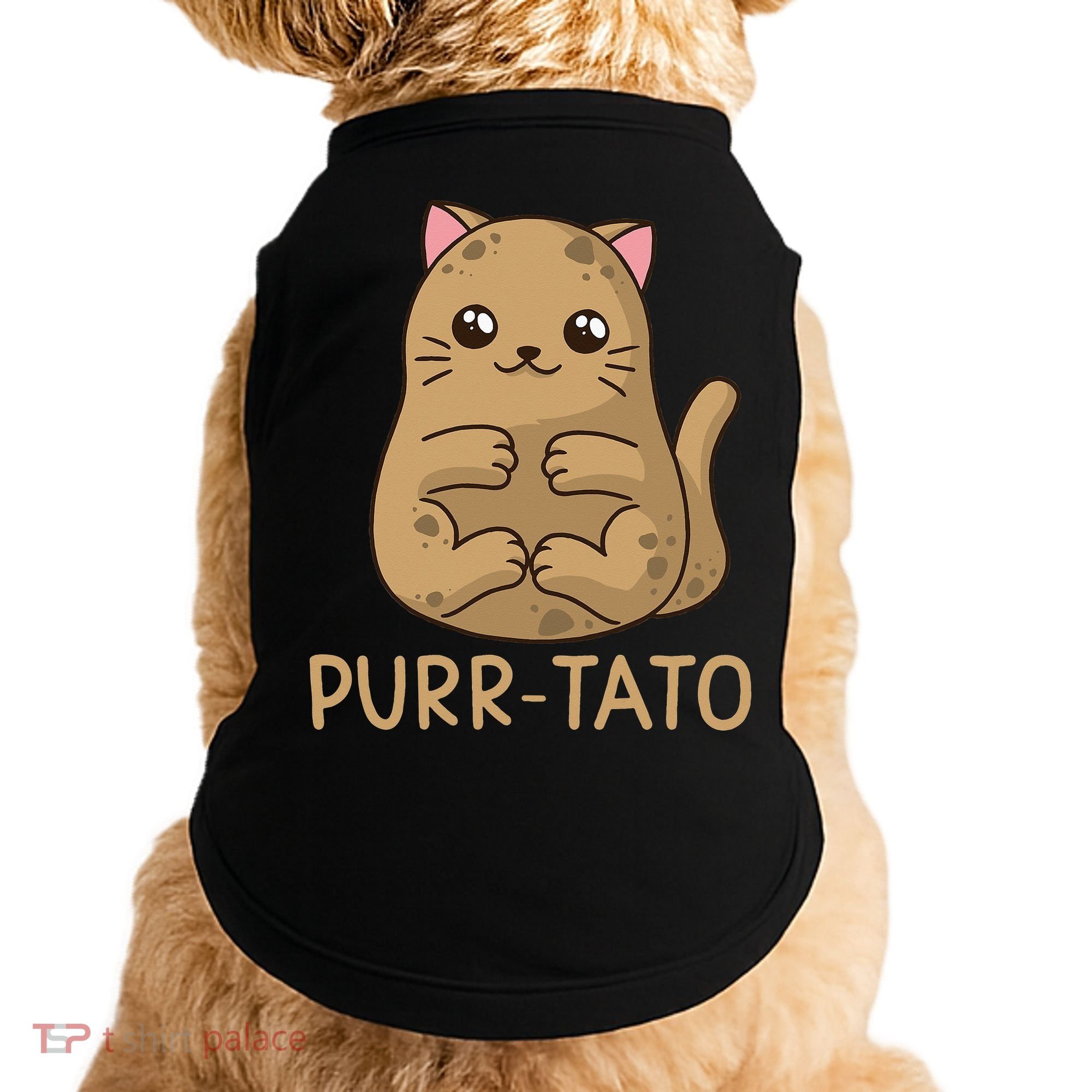 Purrtato Cat Potato Cat Lover Idaho Potatoes Doggie Tank
