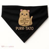 Purrtato Cat Potato Cat Lover Idaho Potatoes USA-Made Doggie Bandana thumb 0