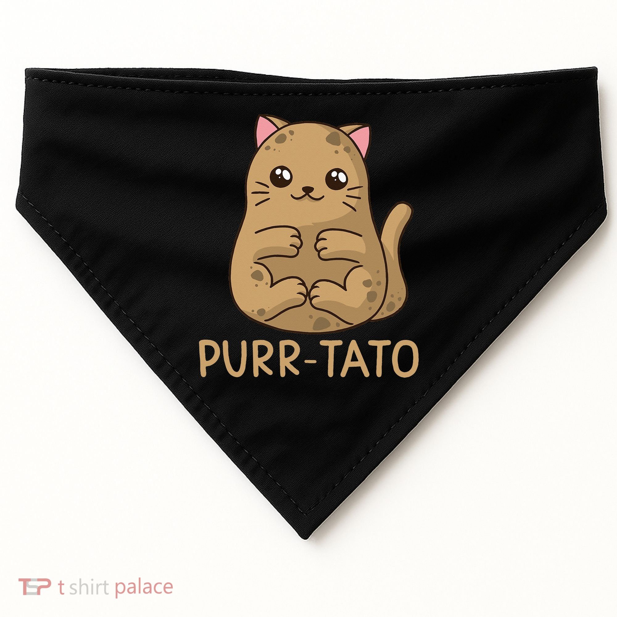 Purrtato Cat Potato Cat Lover Idaho Potatoes USA-Made Doggie Bandana