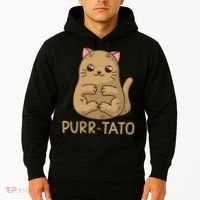 Purrtato Cat Potato Cat Lover Idaho Potatoes Hoodie thumb 2