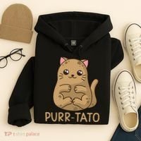 Purrtato Cat Potato Cat Lover Idaho Potatoes Hoodie thumb 4